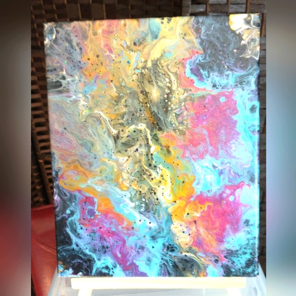 Other - NEW Original Acrylic Painting, Designs By Sandy, "HAPPY HOLI", 8x10